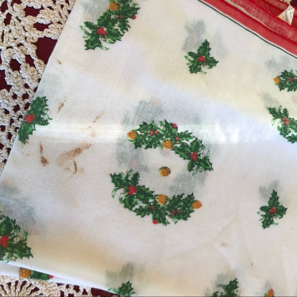 12 VTG Christmas Napkins Handkerchief Cotton Blend - Picture 6 of 8